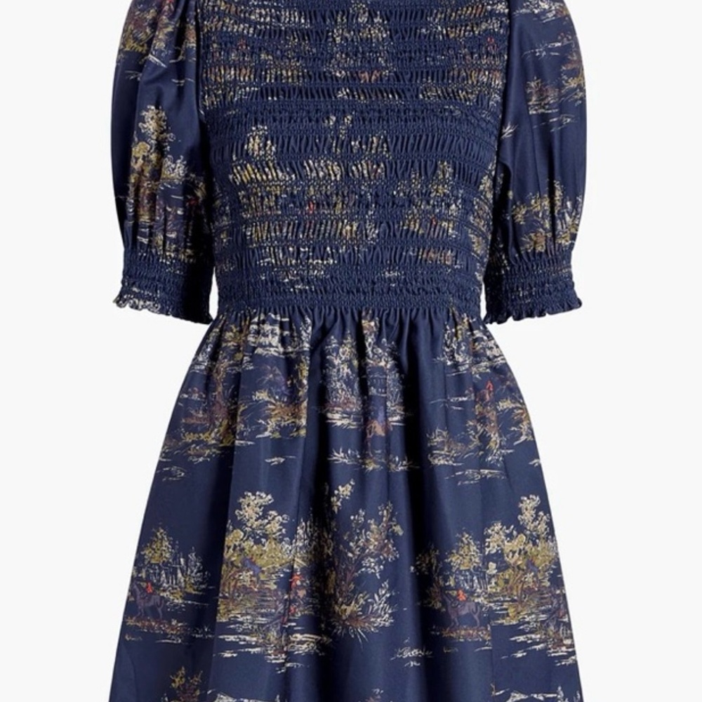 Hill House Vivi Nap Navy Blue Equestrian Print Dress